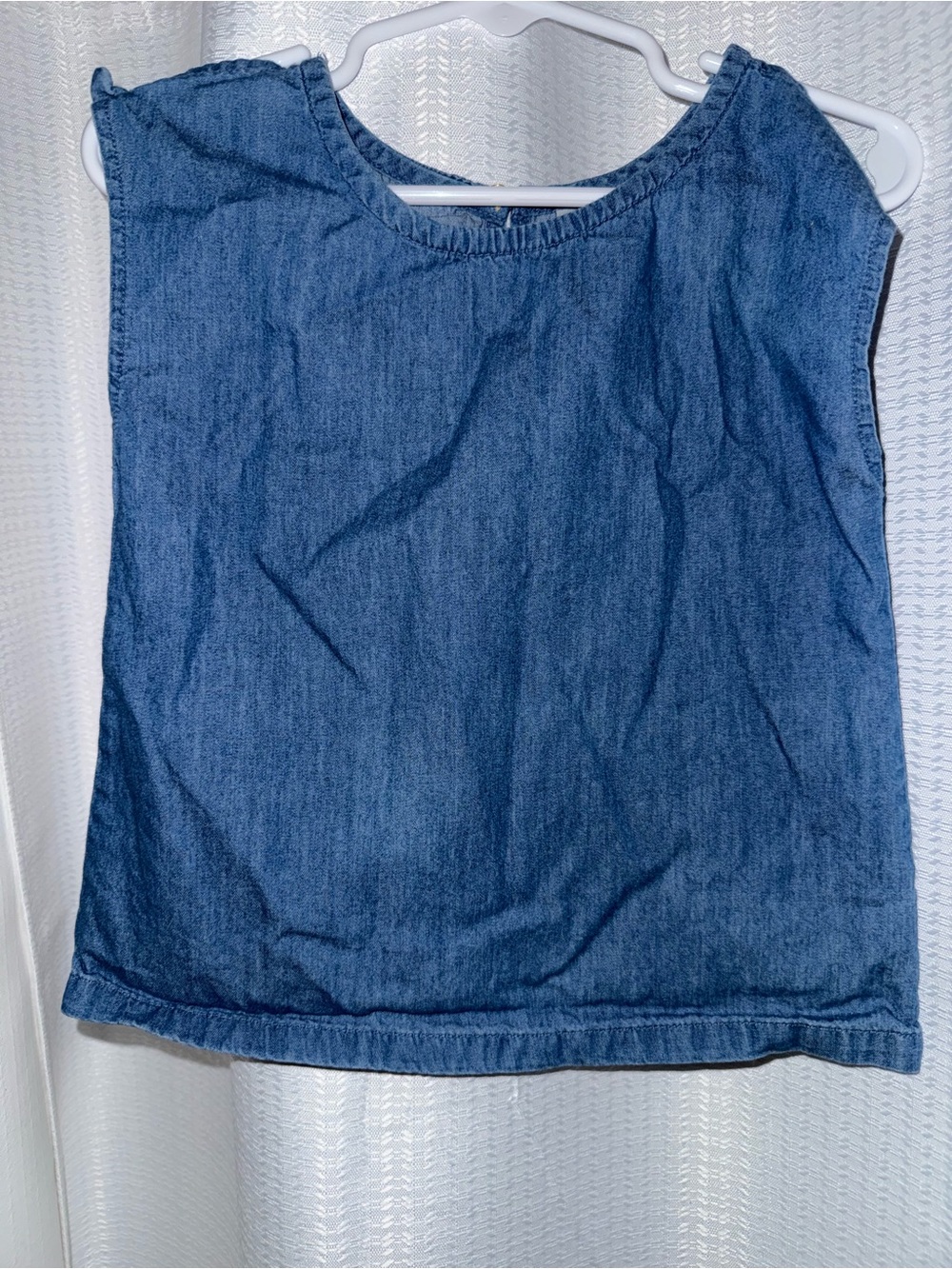 Sleeveless Denim Tank Top - Blue 4t girls Oshkosh